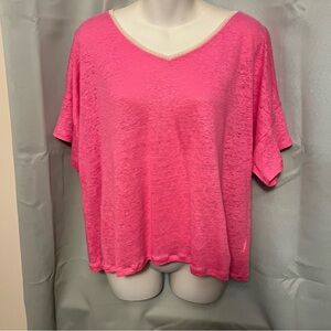 Chico’s Vibrant Pink V-Neck